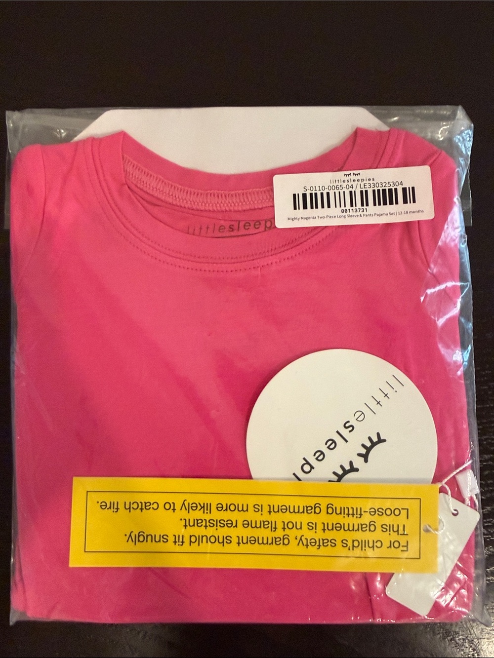 Little Sleepies Mighty Magenta Two-Piece Long Sleeve & Pants Pajama Set